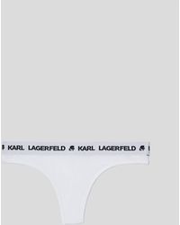 Karl Lagerfeld - Tanga Logo, Femme, Taille - Lyst