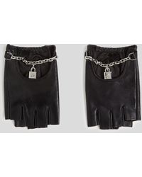 Karl Lagerfeld - K/Autograph Fingerlose Handschuhe Mit Vorhängeschloss, Damen, Größe - Lyst