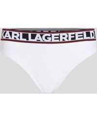 Karl Lagerfeld - Bas De Bikini Avec Logo Karl - Lyst