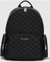 KARL LAGERFELD - K/Monogram Jacquard Backpack - Lyst