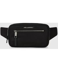 KARL LAGERFELD - K/Nylon Buckle Belt Bag - Lyst