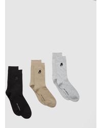 KARL LAGERFELD - Kameo Socks – 3-Pack, Multicoloured - Lyst