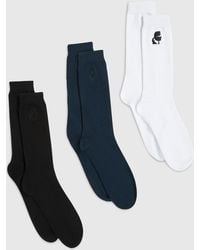 KARL LAGERFELD - Kameo Socks – 3-Pack, Multicoloured - Lyst