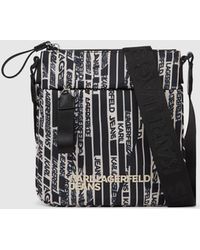 KL Jeans - Sac À Bandoulière En Nylon Avec Logo Linéaire, Homme, Taille - Lyst