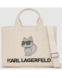 KARL LAGERFELD - Ikon Choupette Medium Tote Bag - Lyst
