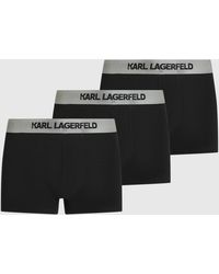 KARL LAGERFELD - Metallic Logo Trunks – 3-Pack - Lyst
