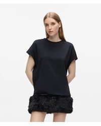 KARL LAGERFELD - Capped Sleeve T-Shirt - Lyst