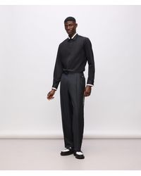 Karl Lagerfeld - Kl Studio Hose Mit Kontrastierender Paspelierung, Herren, Größe - Lyst
