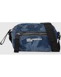 KL Jeans - Sac Caméra Monogram En Denim, Homme, Taille - Lyst