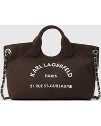 KARL LAGERFELD - Exclusive Rue St-Guillaume Small Chain Shopper - Lyst