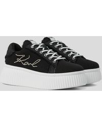 Karl Lagerfeld - Karl Signature Kreeper Denim-Sneakers, Frau, Größe - Lyst
