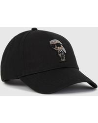 KARL LAGERFELD - Ikon Rhinestones Cap - Lyst