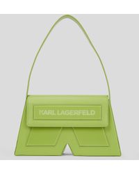 Karl Lagerfeld - Ikon K Medium Leather Shoulder Bag - Lyst