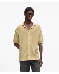 KL Jeans - Short-Sleeved Knit Polo Shirt - Lyst
