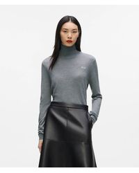 KARL LAGERFELD - Wool Turtleneck Sweater - Lyst