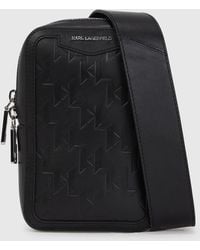 KARL LAGERFELD - K/Loom Leather Small Sling Bag - Lyst