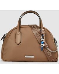 KARL LAGERFELD - Ikon Nylon Bowling Bag - Lyst