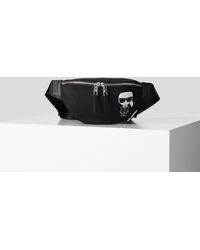 Karl Lagerfeld K/ikonik Nylon Bumbag - Black