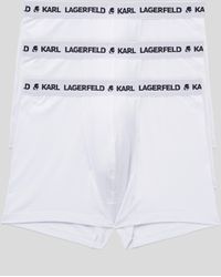 Karl Lagerfeld - Karl Logo Monochrome Trunks - 3 Pack - Lyst