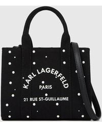 KARL LAGERFELD - Rue St-Guillaume Mini Faux-Pearls Tote Bag - Lyst