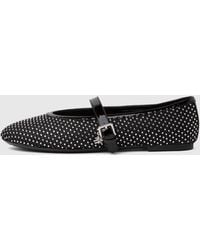 KARL LAGERFELD - Karo Gemstone Mesh Mary Janes - Lyst