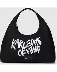 KL Jeans - Slouchy Karl Quote Tote Bag - Lyst