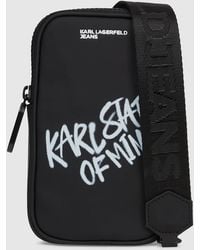 KL Jeans - Coated Karl Quote Phone Pouch - Lyst