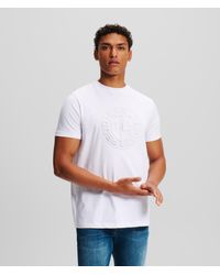 Karl Lagerfeld - Tonal Circle Logo T-shirt - Lyst