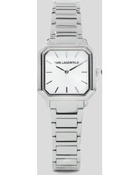 Karl Lagerfeld - Montre Carrée Avec Logo, Femme, Taille - Lyst