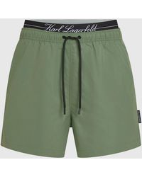 KARL LAGERFELD - Double Waistband Boardshorts - Lyst