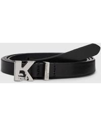KL Jeans - K Logo Leather Belt - Lyst
