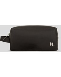 Karl Lagerfeld - K/Monogram Kulturbeutel Aus Leder - Lyst