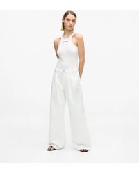 KL Jeans - Pleated Low-Rise Wide-Leg Jeans - Lyst