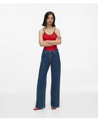 KL Jeans - Split-Hem Mid-Rise Relaxed Jeans - Lyst