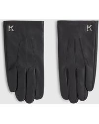 KL Jeans - K Logo Leather Gloves - Lyst