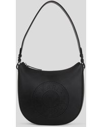 Karl Lagerfeld - K/circle Perforated Moon Shoulder Bag - Lyst