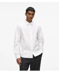 KARL LAGERFELD - Kameo Classic Cotton Shirt - Lyst