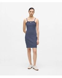 KARL LAGERFELD - Ikon Striped Jersey Dress - Lyst