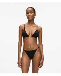 KARL LAGERFELD - Signature Triangle Bralette - Lyst