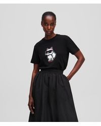 KARL LAGERFELD - Ikon Choupette T-Shirt - Lyst