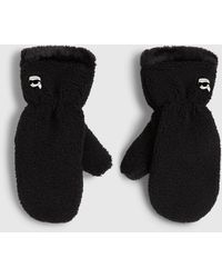 KARL LAGERFELD - Ikon Faux-Shearling Mittens - Lyst