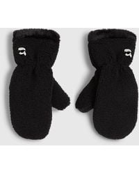 KARL LAGERFELD - Ikon Faux-Shearling Mittens - Lyst