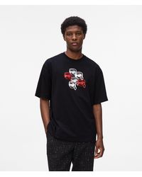 KARL LAGERFELD - Ikon Print T-Shirt - Lyst