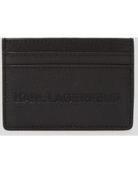 Karl Lagerfeld - Porte-cartes K/essential En Cuir - Lyst
