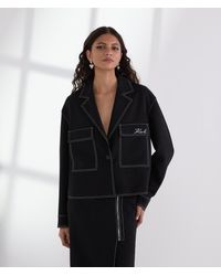 Karl Lagerfeld - Contrast Stitch Jacket - Lyst