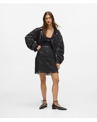 KARL LAGERFELD - Fringed Mini Skirt - Lyst