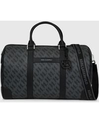 KARL LAGERFELD - Ikon Monogram Weekender Bag - Lyst