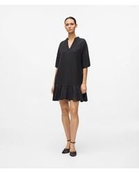KARL LAGERFELD - Linen Blend Shift Dress - Lyst