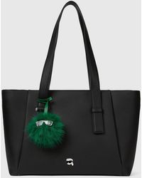 KARL LAGERFELD - Ikon Pebble Large Charm Tote Bag - Lyst