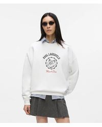 KARL LAGERFELD - Ikon Choupette Muse Sweatshirt - Lyst